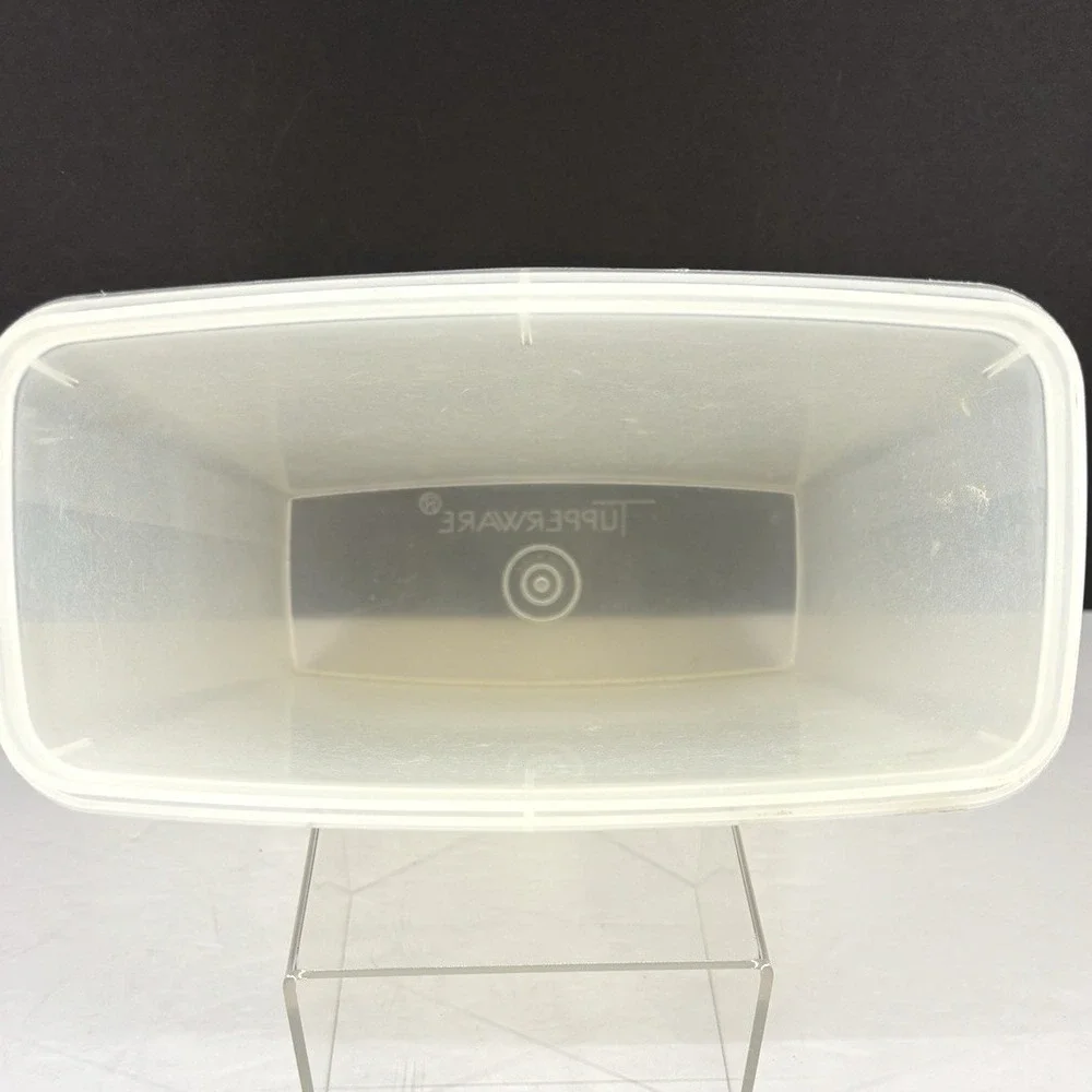 Vintage Tupperware Cereal Keeper 469-20 Sheer Clear 13 Cup Storage No Lid USA